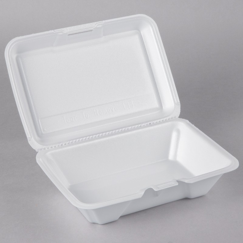 PACK-HB4 WHITE-1 COMPARTMENT MEAL BOXES-1x150