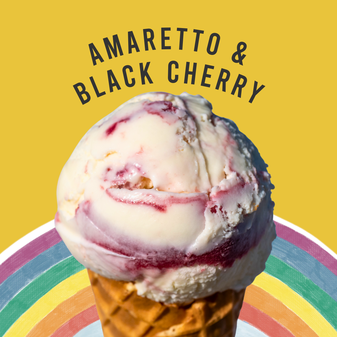 TUB-AMARETTO & BLACK CHERRY ICE CREAM 1x4.7Ltr-(MRS DOWSONS)