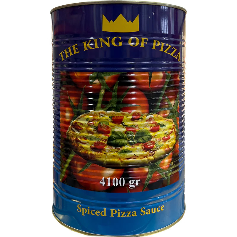 BOX-THE KING PIZZA SAUCE SPICED-(3x4.1kg)