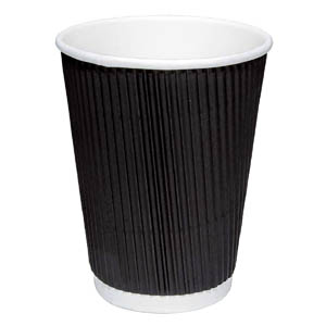BOX-12oz-GRAB N GO-HOT DRINK CUPS-(TRIPLE WALL RIPPLE)-(1x500)